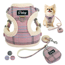 Load image into Gallery viewer, Soft Dog Adjustable Harness and Leash set