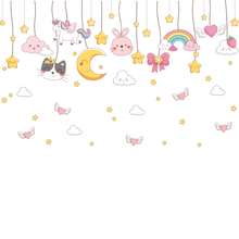Load image into Gallery viewer, Unicorn Moon Wall Stickers