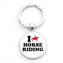 Load image into Gallery viewer, I Love Dressage Riding Keychain