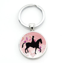 Load image into Gallery viewer, I Love Dressage Riding Keychain