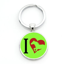 Load image into Gallery viewer, I Love Dressage Riding Keychain