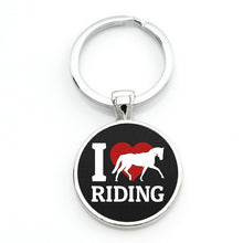 Load image into Gallery viewer, I Love Dressage Riding Keychain