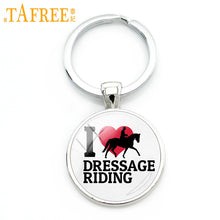 Load image into Gallery viewer, I Love Dressage Riding Keychain