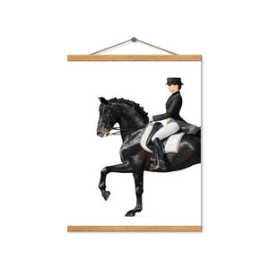 Dressage Horse Wall Art Canvas