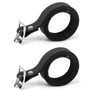 Riding Leather Spur Straps with Alloy Buckle