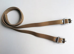 Riding Leather Spur Straps with Alloy Buckle