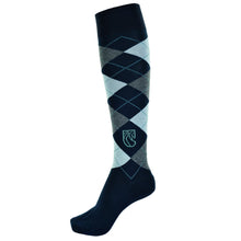 Load image into Gallery viewer, Pramoda Horse Riding socks men and women Checked Knight Long Socks Equestrian boots long sport socks
