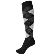 Load image into Gallery viewer, Pramoda Horse Riding socks men and women Checked Knight Long Socks Equestrian boots long sport socks
