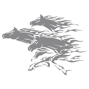 Horses Wall Art Decals Waterpoof Peel & Stick Vinyl