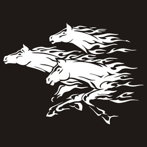 Horses Wall Art Decals Waterpoof Peel & Stick Vinyl