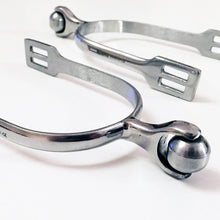 Load image into Gallery viewer, Stainless Steel Riding Spurs With Roller Ball
