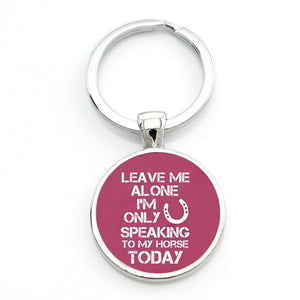 I Love Dressage Riding Keychain