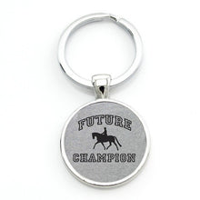 Load image into Gallery viewer, I Love Dressage Riding Keychain
