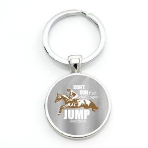 I Love Dressage Riding Keychain