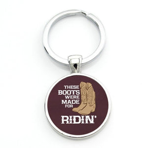 I Love Dressage Riding Keychain